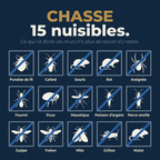 VIGIE™ Répulsif Ultrasonique — Chassez définitivement les punaises de lit et 14 autres nuisibles